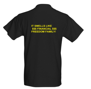 I LOVE THE SMELL OF BUSINESS IN THE MORNING T-SHIRT - Larry's Anything Goes