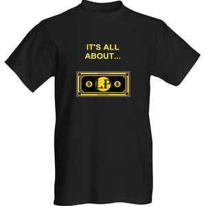 IT'S ALL ABOUT ASSETS T-SHIRT - Larry's Anything Goes