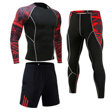 Load image into Gallery viewer, Gym Men's Running Fitness Sportswear Athletic Physical Training Clothes Sports Suits Workout Jogging Rashguard Men's Kit - Larry's Anything Goes