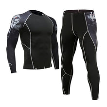 Load image into Gallery viewer, Gym Men's Running Fitness Sportswear Athletic Physical Training Clothes Sports Suits Workout Jogging Rashguard Men's Kit - Larry's Anything Goes