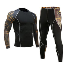 Load image into Gallery viewer, Gym Men's Running Fitness Sportswear Athletic Physical Training Clothes Sports Suits Workout Jogging Rashguard Men's Kit - Larry's Anything Goes
