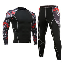Load image into Gallery viewer, Gym Men's Running Fitness Sportswear Athletic Physical Training Clothes Sports Suits Workout Jogging Rashguard Men's Kit - Larry's Anything Goes