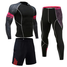 Load image into Gallery viewer, Gym Men's Running Fitness Sportswear Athletic Physical Training Clothes Sports Suits Workout Jogging Rashguard Men's Kit - Larry's Anything Goes