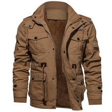 Load image into Gallery viewer, Winter Military Jacket Men Casual Thick Thermal Coat Army Pilot Jackets Air Force Cargo Outwear Fleece Hooded Jacket 4XL Clothes - Larry's Anything Goes