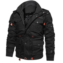 Load image into Gallery viewer, Winter Military Jacket Men Casual Thick Thermal Coat Army Pilot Jackets Air Force Cargo Outwear Fleece Hooded Jacket 4XL Clothes - Larry's Anything Goes