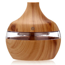 Load image into Gallery viewer, saengQ Electric Humidifier Essential Aroma Oil Diffuser Ultrasonic Wood Grain Air Humidifier USB Mini Mist Maker LED Light For - Larry's Anything Goes