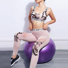 Load image into Gallery viewer, Women Sport Suit Yoga Set Gym Workout Clothes Sleeveless Fitness Crop Top + High Waist Energy Seamless Leggings May 27th - Larry's Anything Goes