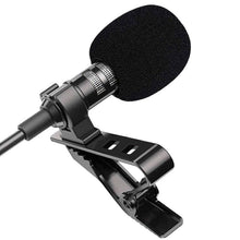 Load image into Gallery viewer, 1.5m Mini Portable Lavalier Microphone Condenser Clip-on Lapel Mic Wired Mikrofo/Microfon for Phone for Laptop PC - Larry's Anything Goes