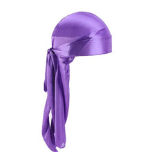 Load image into Gallery viewer, 2019 New Unisex Long Silk Satin Breathable Turban Hat Wigs Doo Durag Biker Headwrap Chemo Cap Pirate Hat Men Hair Accessories - Larry&#39;s Anything Goes