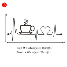 Load image into Gallery viewer, 28 styles Coffee Wall Stickers Vinyl Wall Decals Kitchen Stickers English Quote Home Decorative Stickers PVC Dining Room Shop - Larry's Anything Goes