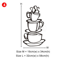 Load image into Gallery viewer, 28 styles Coffee Wall Stickers Vinyl Wall Decals Kitchen Stickers English Quote Home Decorative Stickers PVC Dining Room Shop - Larry's Anything Goes