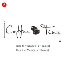 Load image into Gallery viewer, 28 styles Coffee Wall Stickers Vinyl Wall Decals Kitchen Stickers English Quote Home Decorative Stickers PVC Dining Room Shop - Larry's Anything Goes