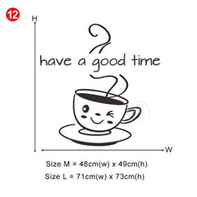 Load image into Gallery viewer, 28 styles Coffee Wall Stickers Vinyl Wall Decals Kitchen Stickers English Quote Home Decorative Stickers PVC Dining Room Shop - Larry's Anything Goes