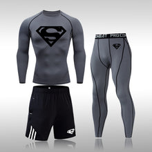 Load image into Gallery viewer, Tracksuit Men Sports Suit Gym Fitness Compression Clothes Running Jogging Sportwear Exercise Workout Rashguard Tights - Larry's Anything Goes