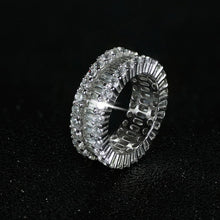 Load image into Gallery viewer, Luxury 925 Sterling Silver Wedding Band Eternity Ring For Women Big Gift For Ladies Love Wholesale Lots Bulk Jewelry R4577 - Larry's Anything Goes