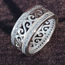 Load image into Gallery viewer, Luxury 925 Sterling Silver Wedding Band Eternity Ring For Women Big Gift For Ladies Love Wholesale Lots Bulk Jewelry R4577 - Larry's Anything Goes