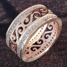 Load image into Gallery viewer, Luxury 925 Sterling Silver Wedding Band Eternity Ring For Women Big Gift For Ladies Love Wholesale Lots Bulk Jewelry R4577 - Larry's Anything Goes