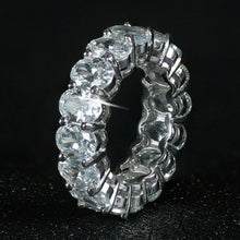 Load image into Gallery viewer, Luxury 925 Sterling Silver Wedding Band Eternity Ring For Women Big Gift For Ladies Love Wholesale Lots Bulk Jewelry R4577 - Larry's Anything Goes