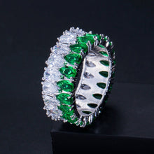 Load image into Gallery viewer, Luxury 925 Sterling Silver Wedding Band Eternity Ring For Women Big Gift For Ladies Love Wholesale Lots Bulk Jewelry R4577 - Larry's Anything Goes