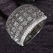 Load image into Gallery viewer, Luxury 925 Sterling Silver Wedding Band Eternity Ring For Women Big Gift For Ladies Love Wholesale Lots Bulk Jewelry R4577 - Larry's Anything Goes