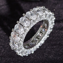 Load image into Gallery viewer, Luxury 925 Sterling Silver Wedding Band Eternity Ring For Women Big Gift For Ladies Love Wholesale Lots Bulk Jewelry R4577 - Larry's Anything Goes