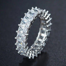 Load image into Gallery viewer, Luxury 925 Sterling Silver Wedding Band Eternity Ring For Women Big Gift For Ladies Love Wholesale Lots Bulk Jewelry R4577 - Larry's Anything Goes