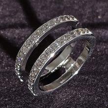 Load image into Gallery viewer, Luxury 925 Sterling Silver Wedding Band Eternity Ring For Women Big Gift For Ladies Love Wholesale Lots Bulk Jewelry R4577 - Larry's Anything Goes