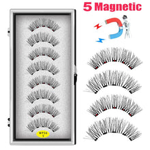 Load image into Gallery viewer, LEKOFO 4 Pairs 5 Magnet Magnetic False Eyelashes Handmade Mink Eye Lashes faux cils magnetique 3D Natural magnetic Lashes WSP - Larry's Anything Goes