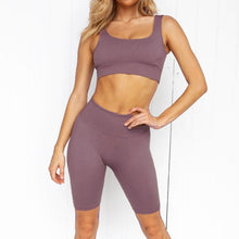 Load image into Gallery viewer, Seamless Sport Set Women Bra And Short Pants Sportswear 2 Piece Workout Outfit Active Fitness Suit Yoga Gym Sets Gym Clothes - Larry's Anything Goes