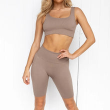 Load image into Gallery viewer, Seamless Sport Set Women Bra And Short Pants Sportswear 2 Piece Workout Outfit Active Fitness Suit Yoga Gym Sets Gym Clothes - Larry's Anything Goes