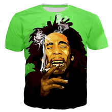 Load image into Gallery viewer, Hot Sale Rapper Bob Marley T Shirt Men/women New Fashion Cool 3D Printed T-shirts Casual Harajuku Style Tshirt Streetwear Tops - Larry's Anything Goes
