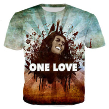 Load image into Gallery viewer, Hot Sale Rapper Bob Marley T Shirt Men/women New Fashion Cool 3D Printed T-shirts Casual Harajuku Style Tshirt Streetwear Tops - Larry's Anything Goes