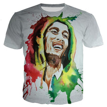 Load image into Gallery viewer, Hot Sale Rapper Bob Marley T Shirt Men/women New Fashion Cool 3D Printed T-shirts Casual Harajuku Style Tshirt Streetwear Tops - Larry's Anything Goes