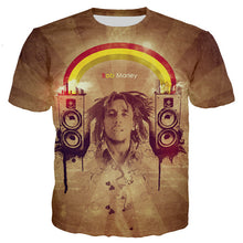 Load image into Gallery viewer, Hot Sale Rapper Bob Marley T Shirt Men/women New Fashion Cool 3D Printed T-shirts Casual Harajuku Style Tshirt Streetwear Tops - Larry's Anything Goes