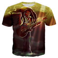 Load image into Gallery viewer, Hot Sale Rapper Bob Marley T Shirt Men/women New Fashion Cool 3D Printed T-shirts Casual Harajuku Style Tshirt Streetwear Tops - Larry's Anything Goes