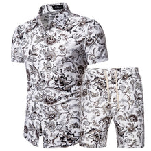 Load image into Gallery viewer, 2020 Summer New Men's Clothing Short-sleeved Printed Shirts Shorts 2 Piece Fashion Male Casual Beach Wear Clothes - Larry's Anything Goes