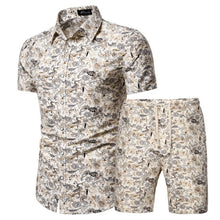 Load image into Gallery viewer, 2020 Summer New Men's Clothing Short-sleeved Printed Shirts Shorts 2 Piece Fashion Male Casual Beach Wear Clothes - Larry's Anything Goes