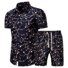 Load image into Gallery viewer, 2020 Summer New Men's Clothing Short-sleeved Printed Shirts Shorts 2 Piece Fashion Male Casual Beach Wear Clothes - Larry's Anything Goes