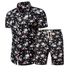 Load image into Gallery viewer, 2020 Summer New Men's Clothing Short-sleeved Printed Shirts Shorts 2 Piece Fashion Male Casual Beach Wear Clothes - Larry's Anything Goes