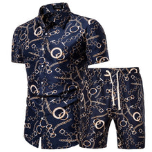 Load image into Gallery viewer, 2020 Summer New Men's Clothing Short-sleeved Printed Shirts Shorts 2 Piece Fashion Male Casual Beach Wear Clothes - Larry's Anything Goes