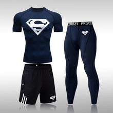 Load image into Gallery viewer, Tracksuit Men Sports Suit Gym Fitness Compression Clothes Running Jogging Sportwear Exercise Workout Rashguard Tights - Larry's Anything Goes