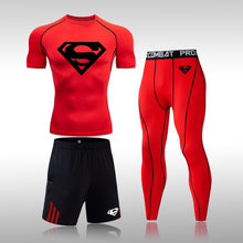 Load image into Gallery viewer, Tracksuit Men Sports Suit Gym Fitness Compression Clothes Running Jogging Sportwear Exercise Workout Rashguard Tights - Larry's Anything Goes
