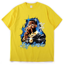 Load image into Gallery viewer, 2021 New Pop Smoke Fashion T Shirt Hip Hop Streetwear Male T-Shirt Men Rapper The Woo King Casual Tops 100% Cotton Tee Shirt - Larry's Anything Goes