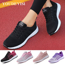 Load image into Gallery viewer, Sneakers Women Shoes Flats Casual Ladies Shoe Woman Lace-Up Mesh Light Breathable Female zapatillas de deporte para mujer - Larry's Anything Goes
