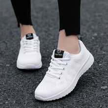 Load image into Gallery viewer, Sneakers Women Shoes Flats Casual Ladies Shoe Woman Lace-Up Mesh Light Breathable Female zapatillas de deporte para mujer - Larry's Anything Goes