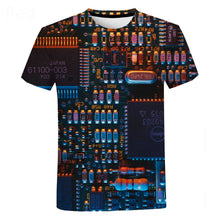 Load image into Gallery viewer, Electronic Chip Hip Hop T Shirt Men Women 3D Machine Printed Oversized T-shirt Harajuku Style Summer Short Sleeve Tee Tops - Larry's Anything Goes