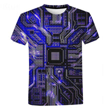 Load image into Gallery viewer, Electronic Chip Hip Hop T Shirt Men Women 3D Machine Printed Oversized T-shirt Harajuku Style Summer Short Sleeve Tee Tops - Larry's Anything Goes