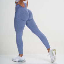 Load image into Gallery viewer, Curve Contour Seamless Leggings Yoga Pants Gym Outfits Workout Clothes Fitness Sport Women Fashion Wear Solid Pink Lilac Stretch - Larry's Anything Goes