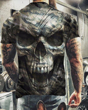 Load image into Gallery viewer, Fashion Summer Horror Skull 3D Print Men's T-Shirt O-Neck Short Sleeve Casual Breathable Oversized Male T Shirt Top Men Clothing - Larry's Anything Goes