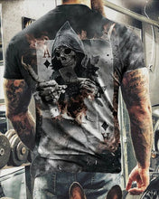 Load image into Gallery viewer, Fashion Summer Horror Skull 3D Print Men's T-Shirt O-Neck Short Sleeve Casual Breathable Oversized Male T Shirt Top Men Clothing - Larry's Anything Goes